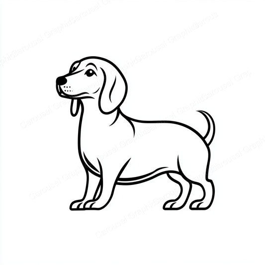 Dachshund Vector Graphic preview