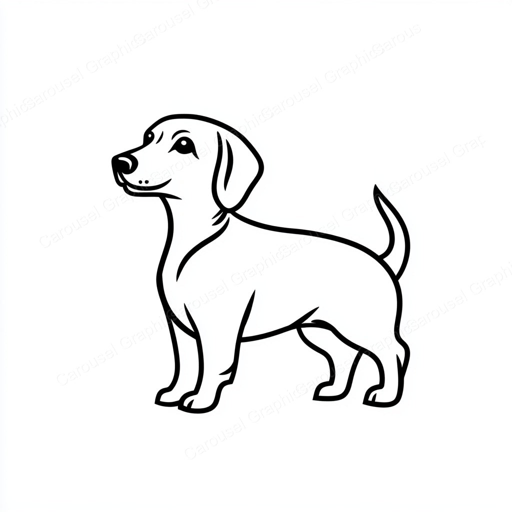 Dachshund Vector Graphic preview
