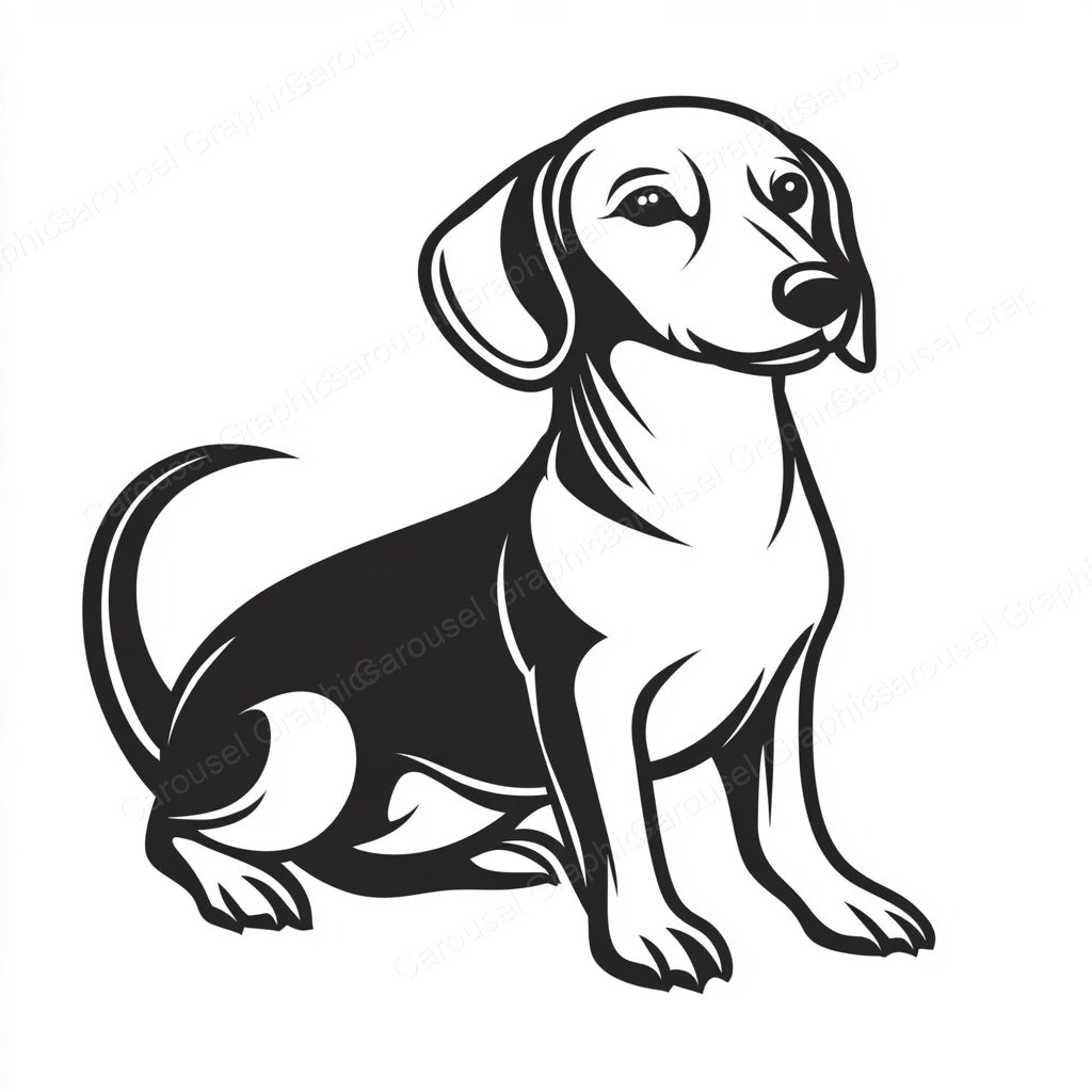 Dachshund Vector Graphic preview