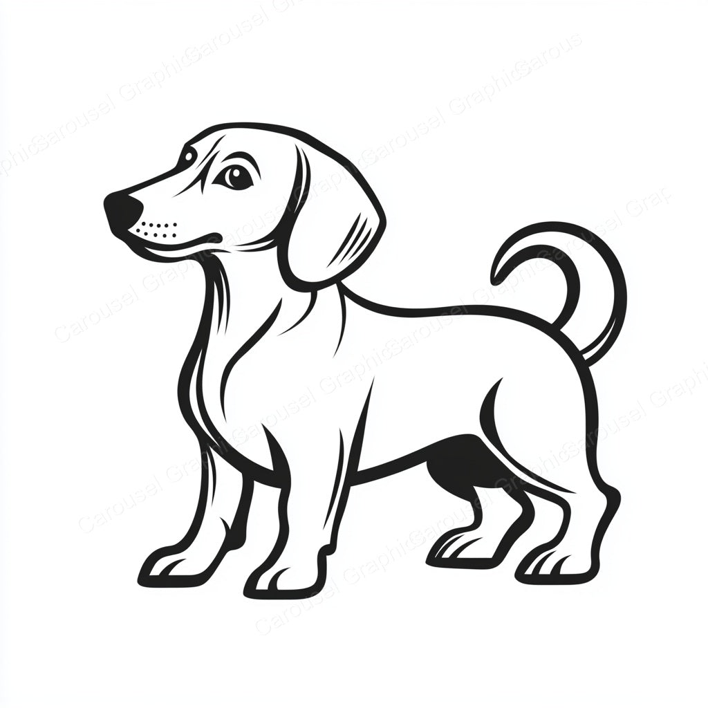 Dachshund Vector Graphic preview