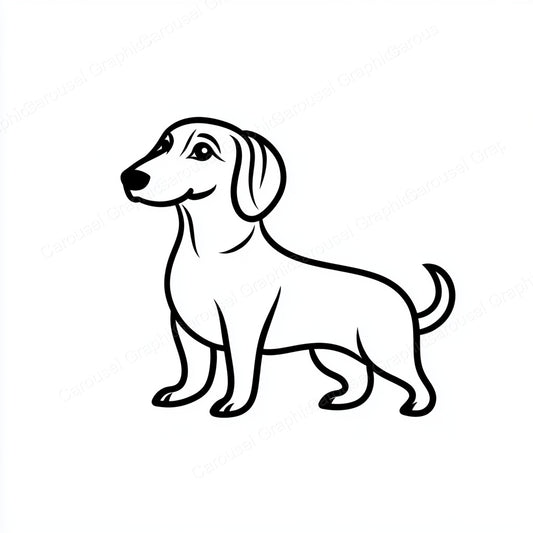 Dachshund Vector Graphic preview
