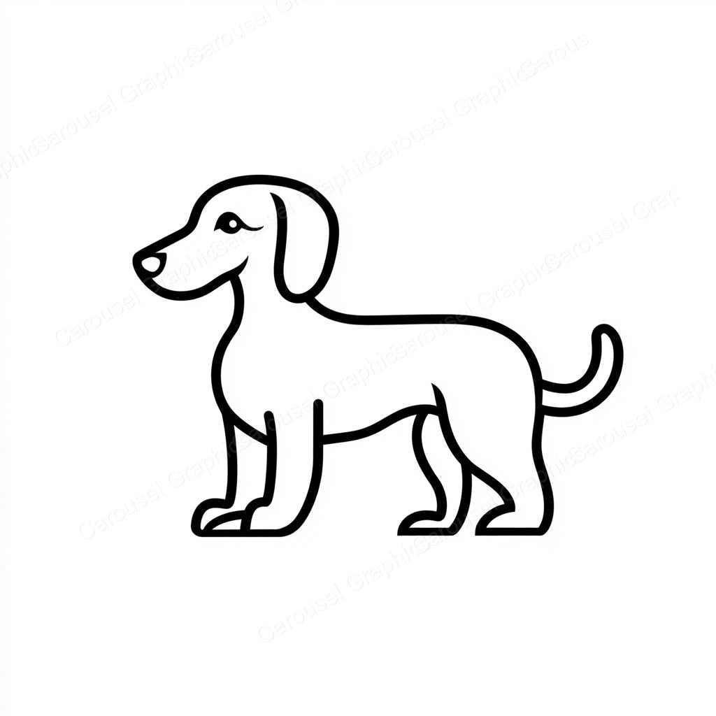 Dachshund Vector Graphic preview