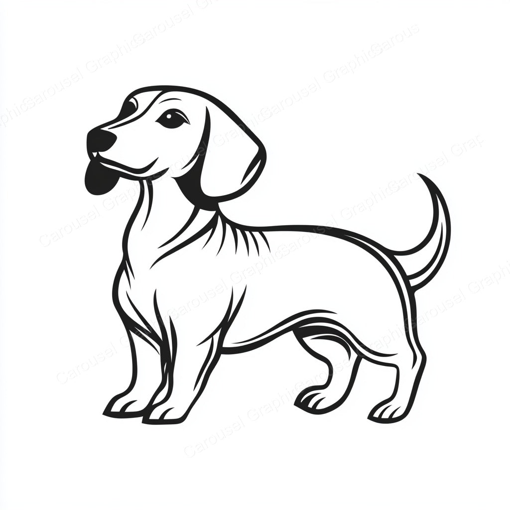 Dachshund Vector Graphic preview