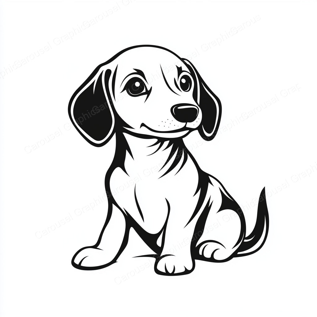 Dachshund Vector Graphic preview