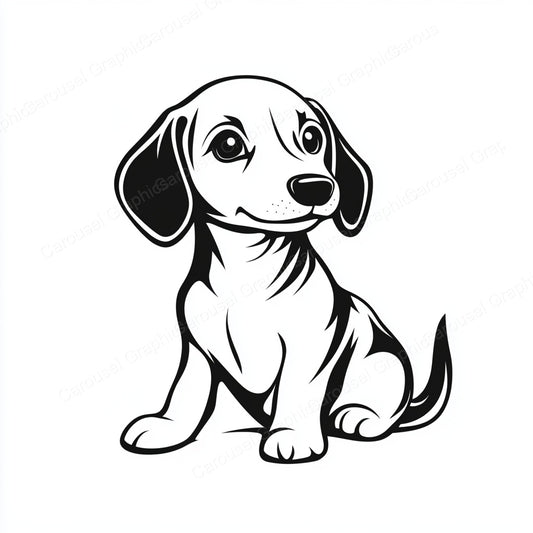 Dachshund Vector Graphic preview