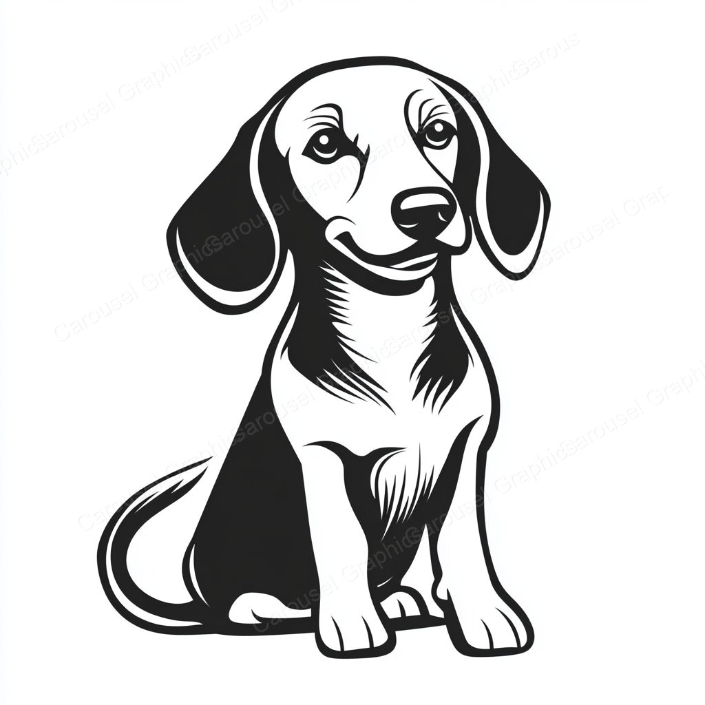 Dachshund Vector Graphic preview