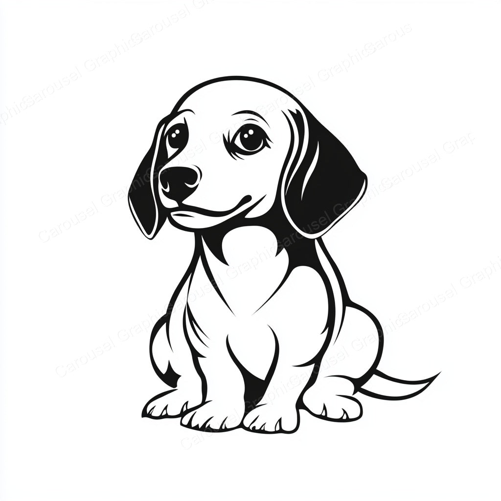 Dachshund Vector Graphic preview