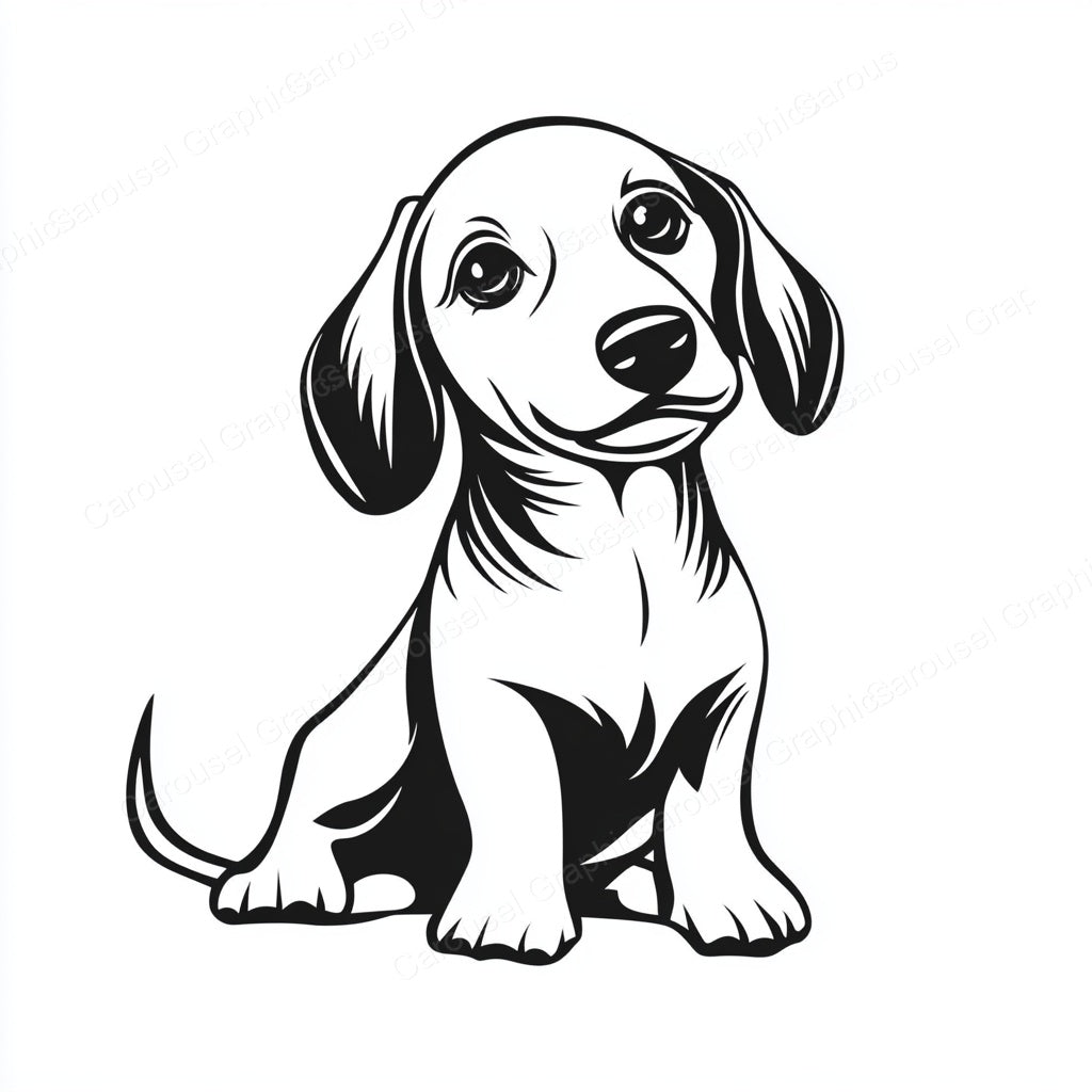 Dachshund Vector Graphic preview