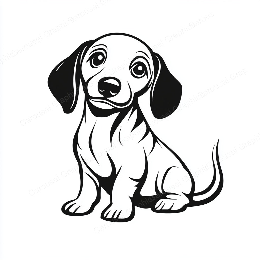 Dachshund Vector Graphic preview