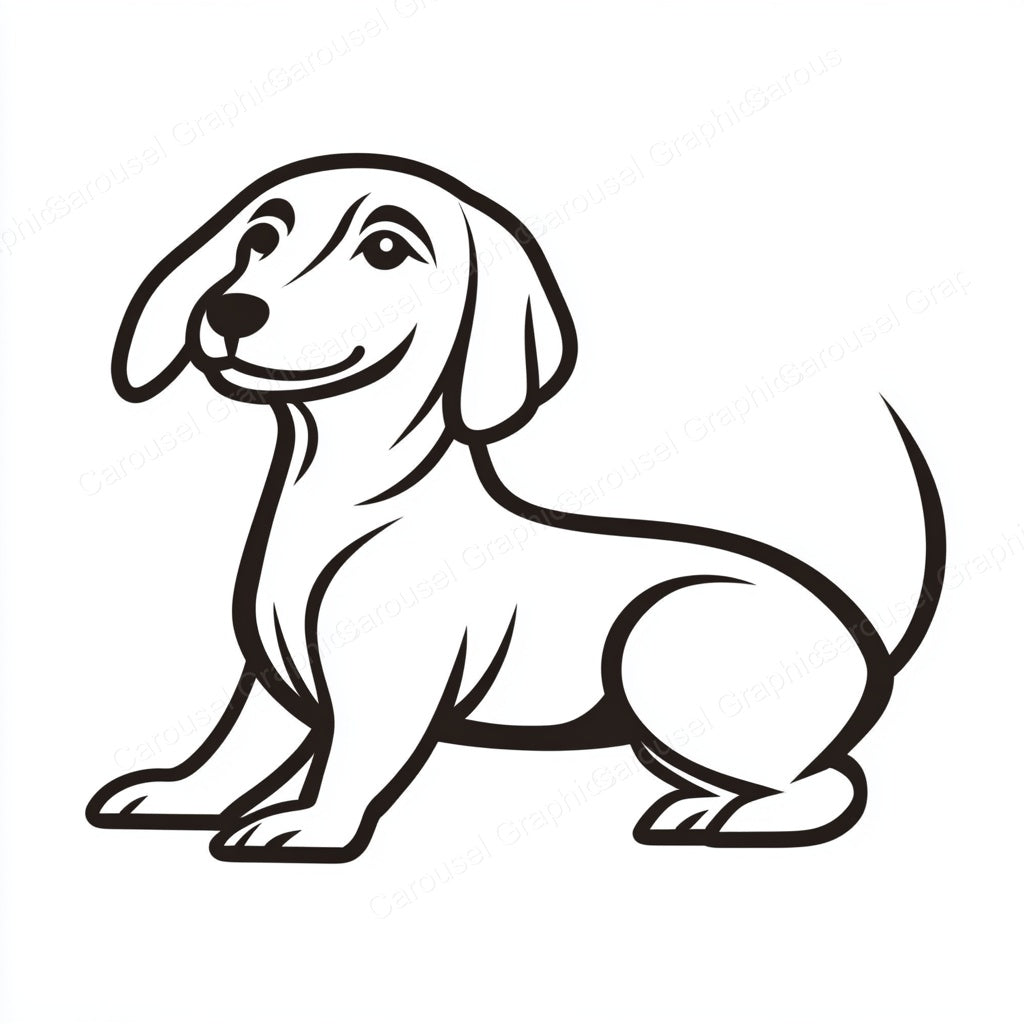 Dachshund Vector Graphic preview