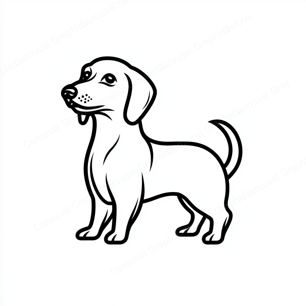 Dachshund Vector Graphic preview