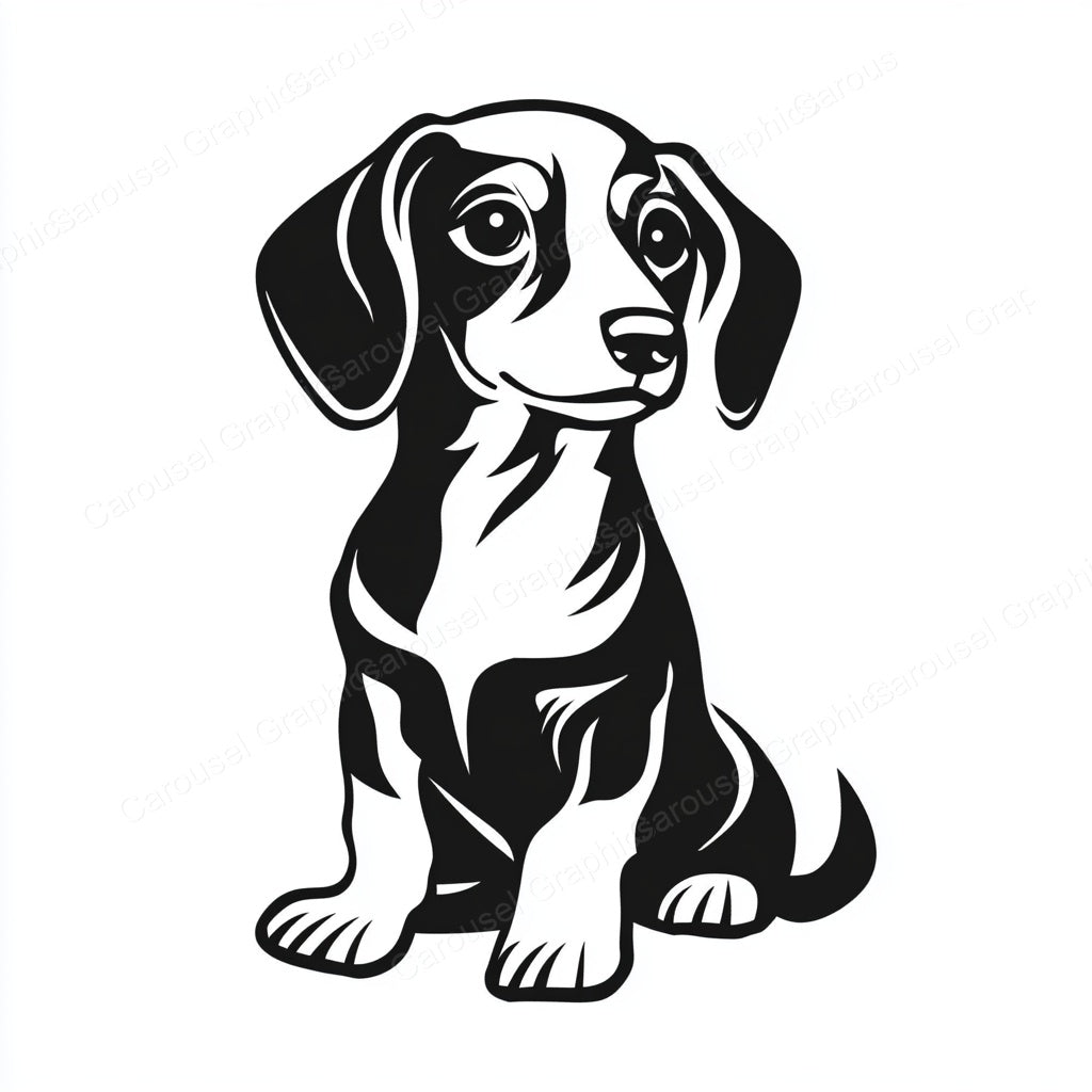 Dachshund Vector Graphic preview