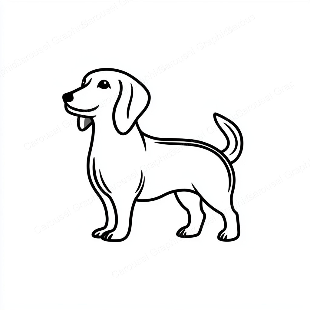 Dachshund Vector Graphic preview