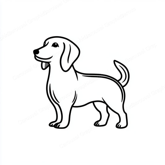 Dachshund Vector Graphic preview