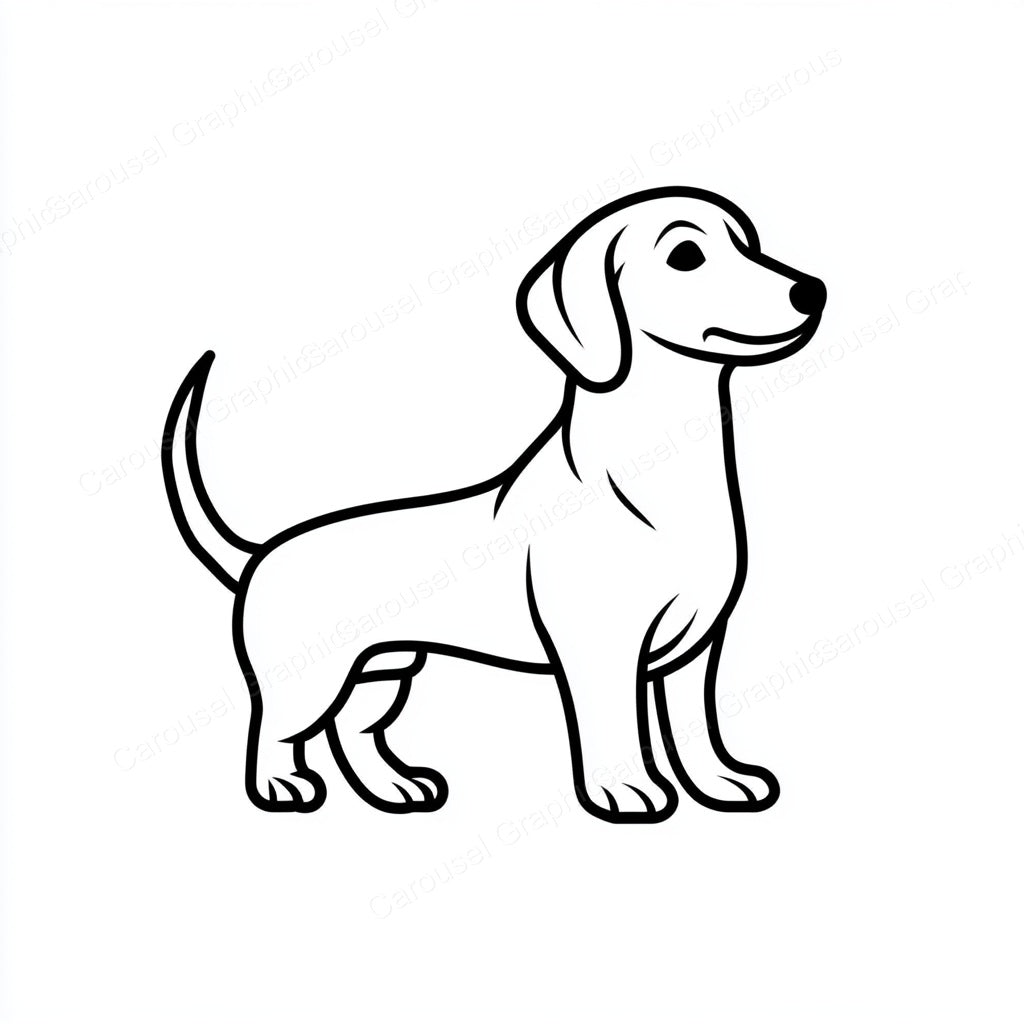 Dachshund Vector Graphic preview