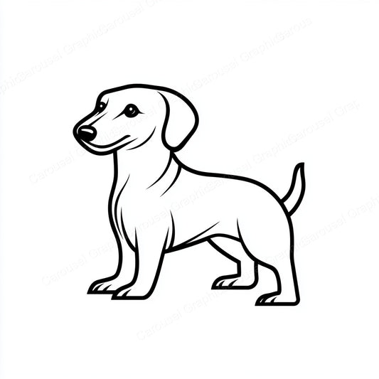 Dachshund Vector Graphic preview