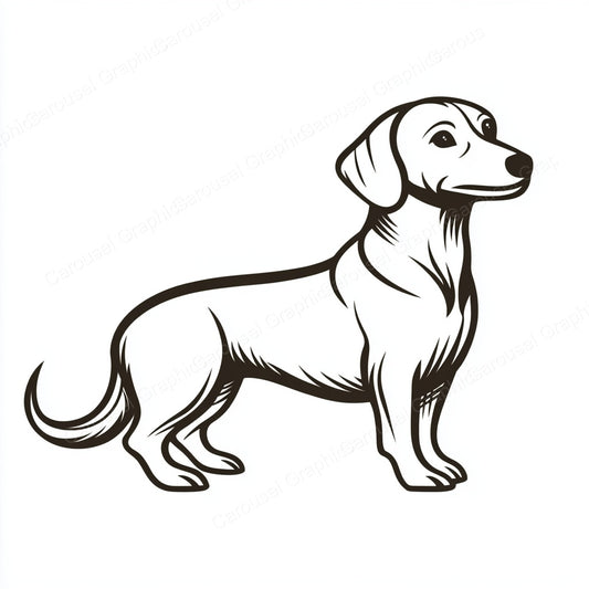 Dachshund Vector Graphic preview