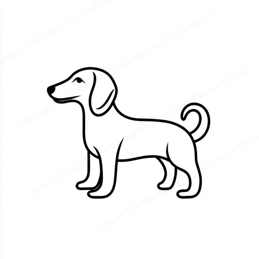 Dachshund Vector Graphic preview