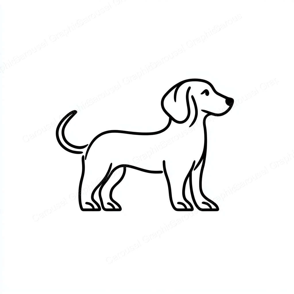 Dachshund Vector Graphic preview