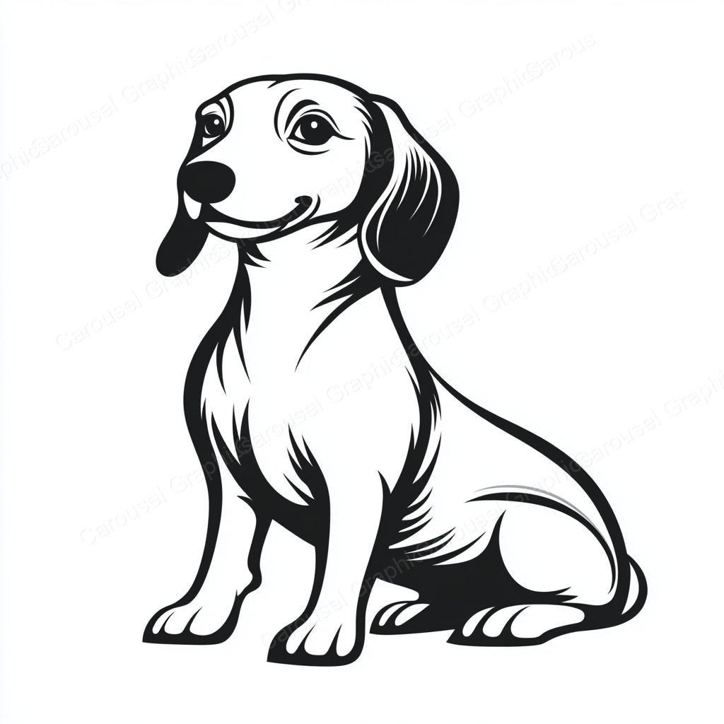 Dachshund Vector Graphic preview