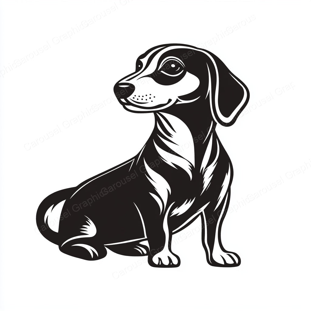 Dachshund Vector Graphic preview