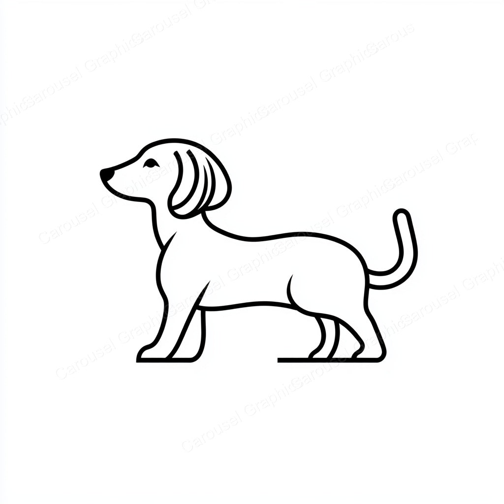 Dachshund Vector Graphic preview