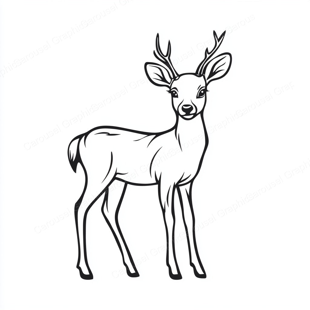 Deer Vector Graphic preview