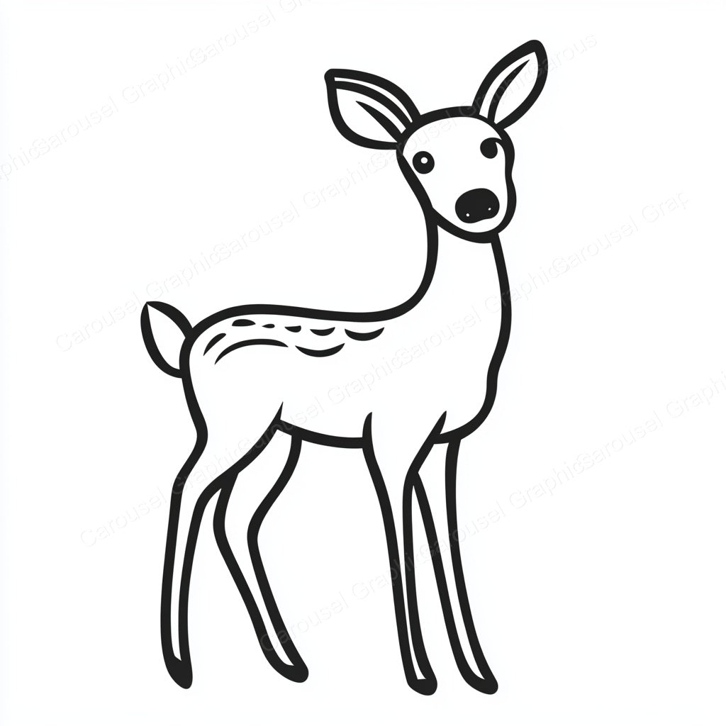 Deer Vector Graphic preview