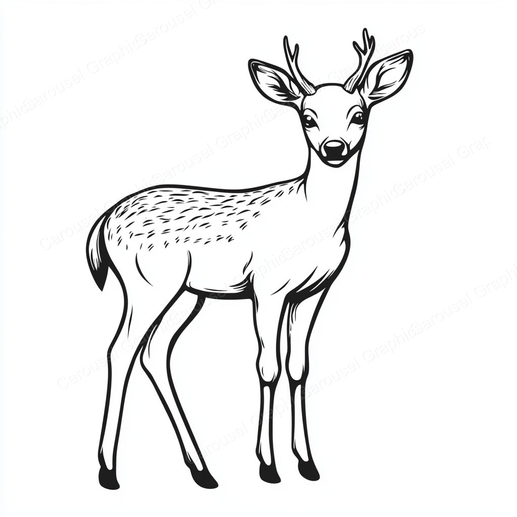 Deer Vector Graphic preview