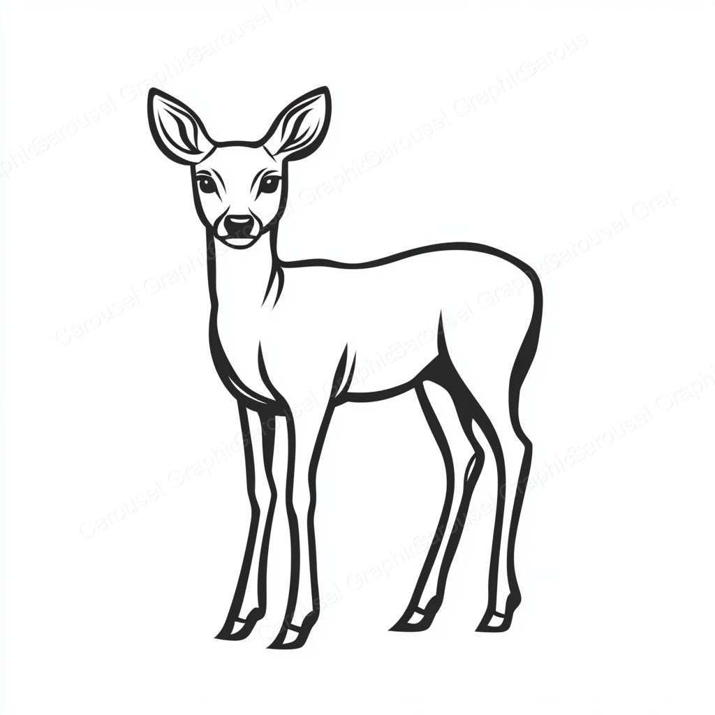 Deer Vector Graphic preview