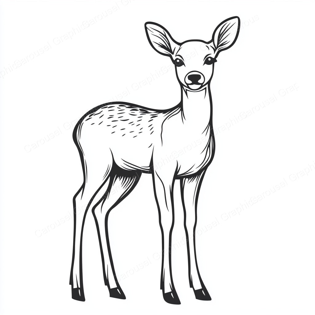 Deer Vector Graphic preview