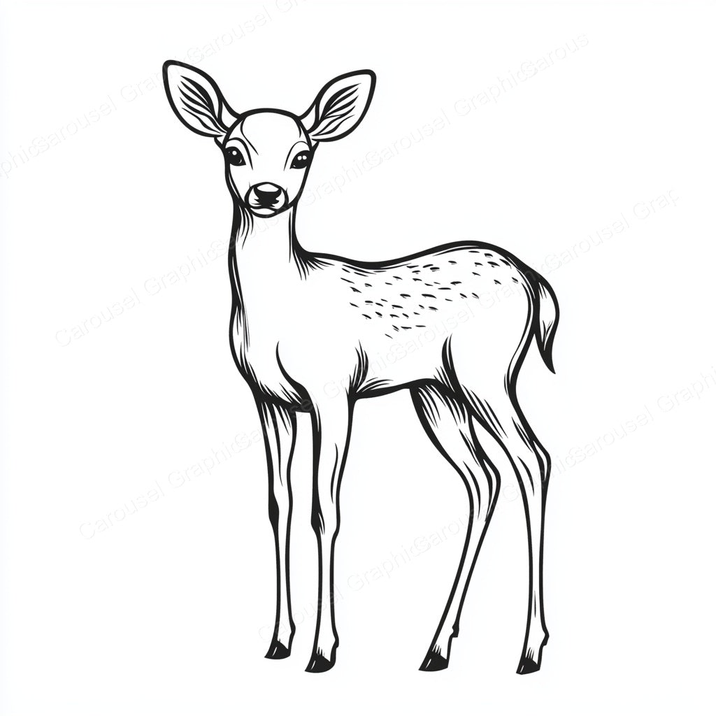 Deer Vector Graphic preview