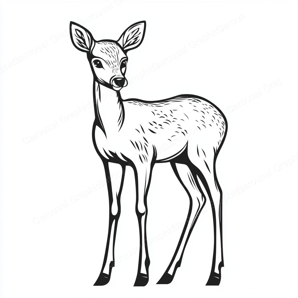 Deer Vector Graphic preview