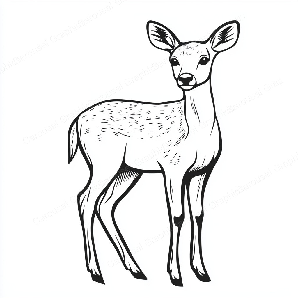 Deer Vector Graphic preview