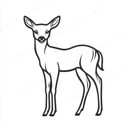 Deer Vector Graphic preview