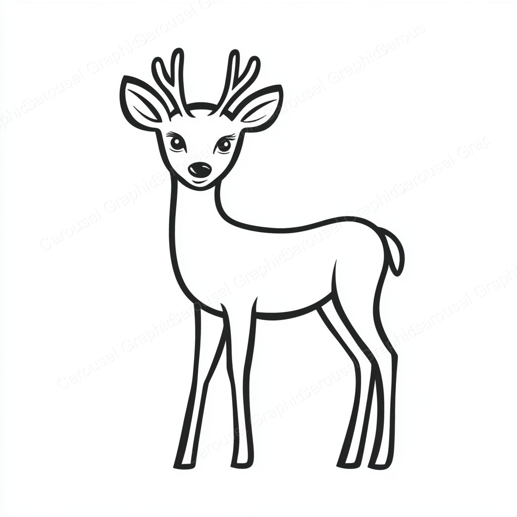 Deer Vector Graphic preview
