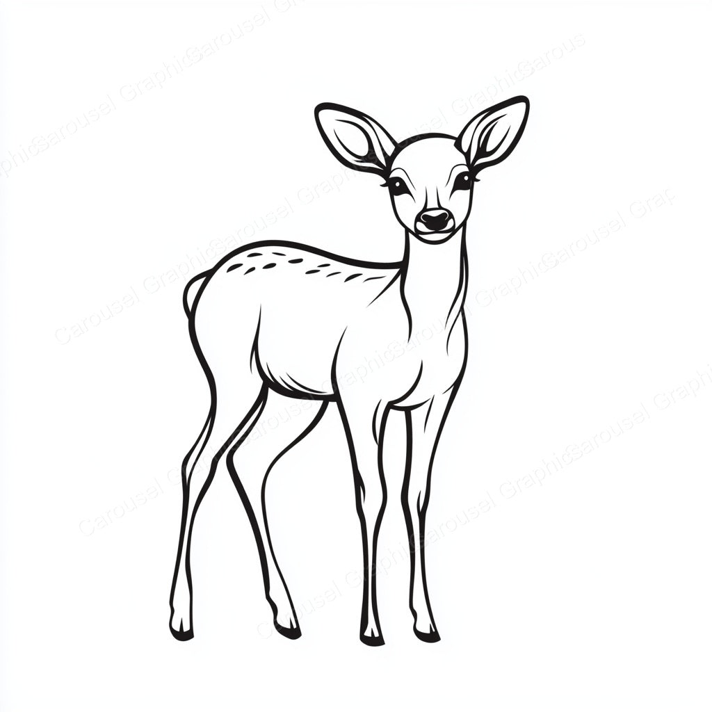 Deer Vector Graphic preview