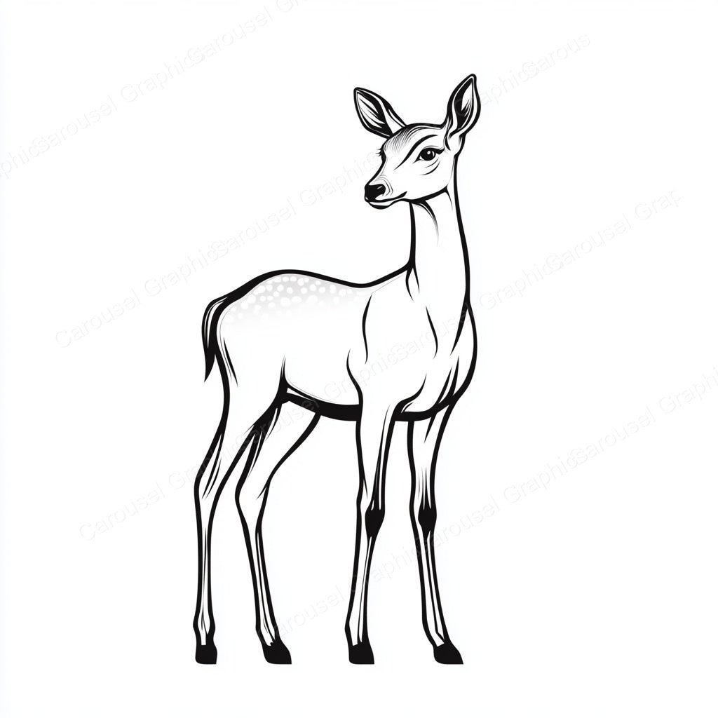 Deer Vector Graphic preview
