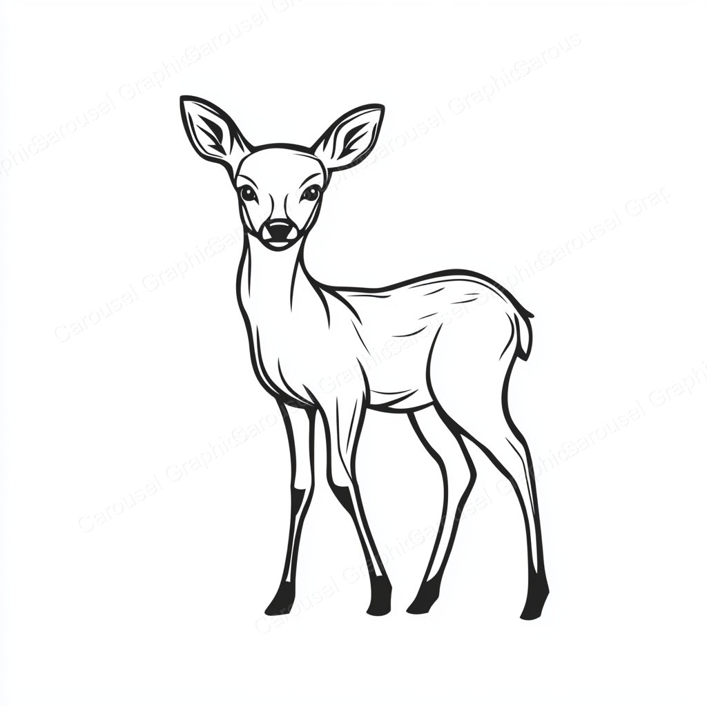 Deer Vector Graphic preview
