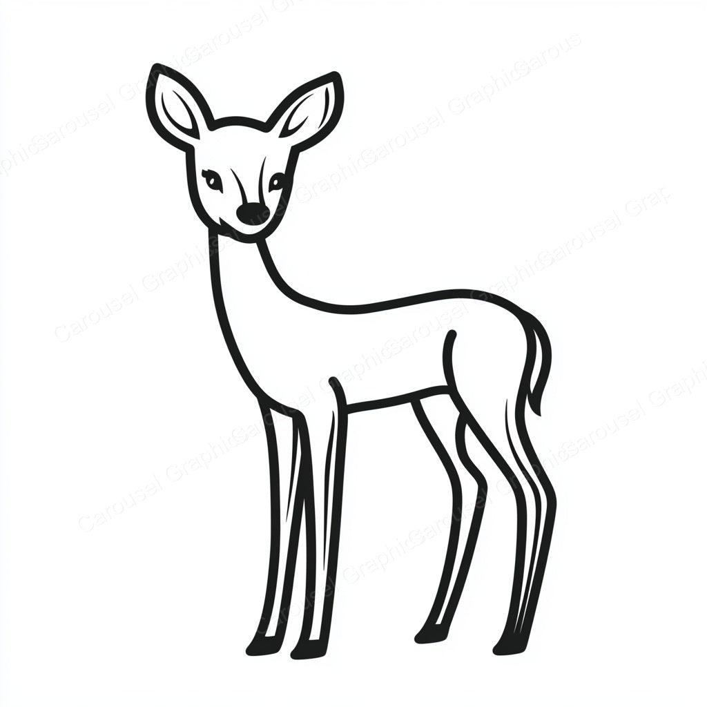Deer Vector Graphic preview