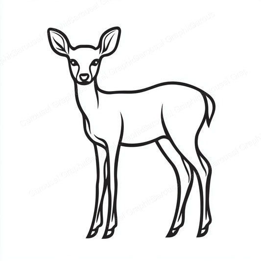 Deer Vector Graphic preview