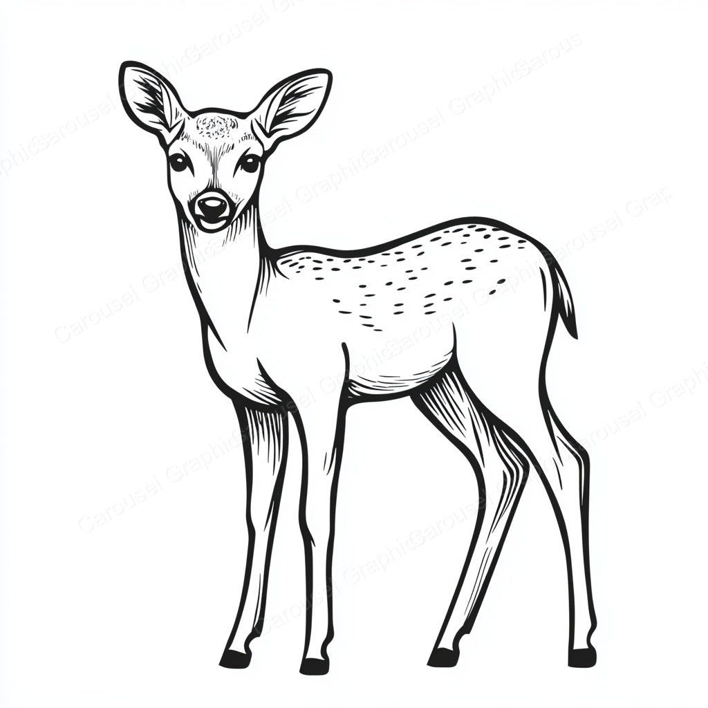Deer Vector Graphic preview