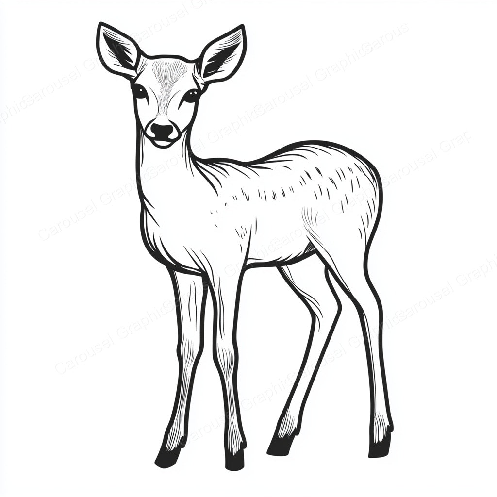 Deer Vector Graphic preview