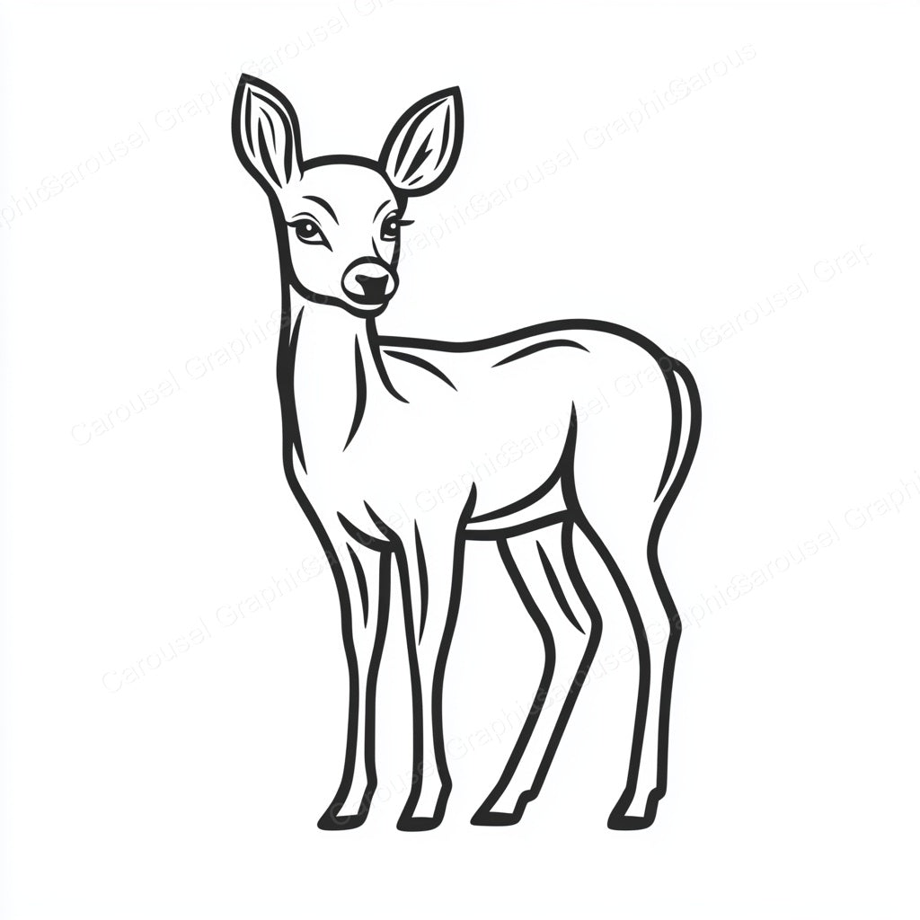 Deer Vector Graphic preview