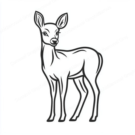 Deer Vector Graphic preview