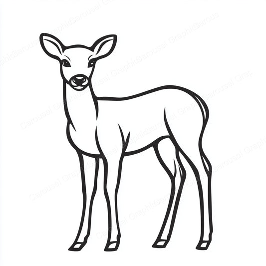 Deer Vector Graphic preview