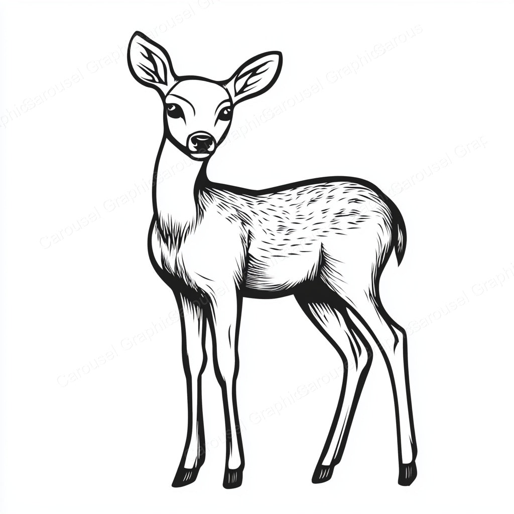 Deer Vector Graphic preview