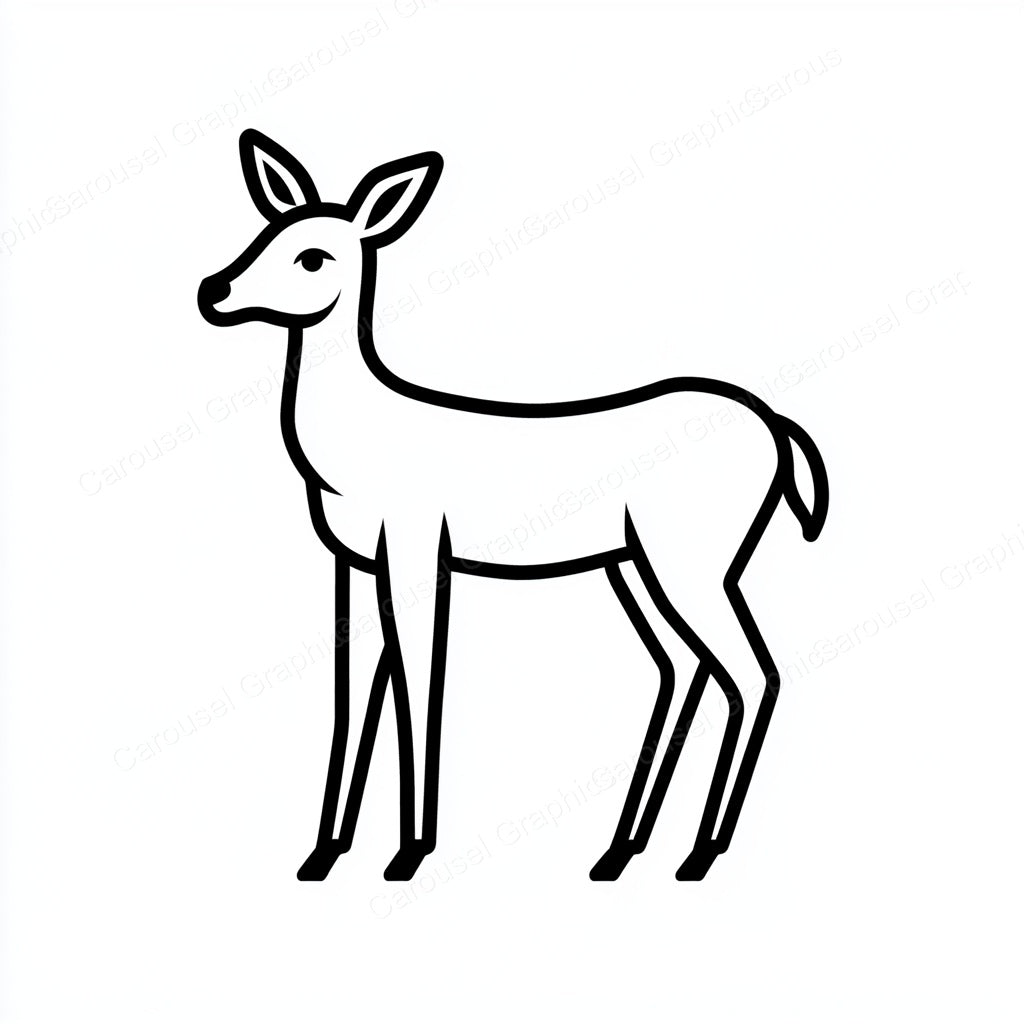 Deer Vector Graphic preview