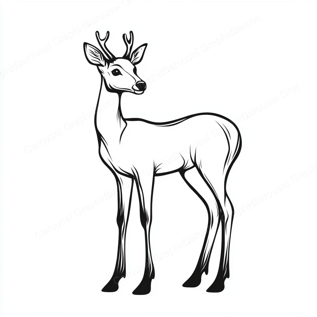 Deer Vector Graphic preview
