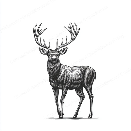 Deer Vector Graphic preview